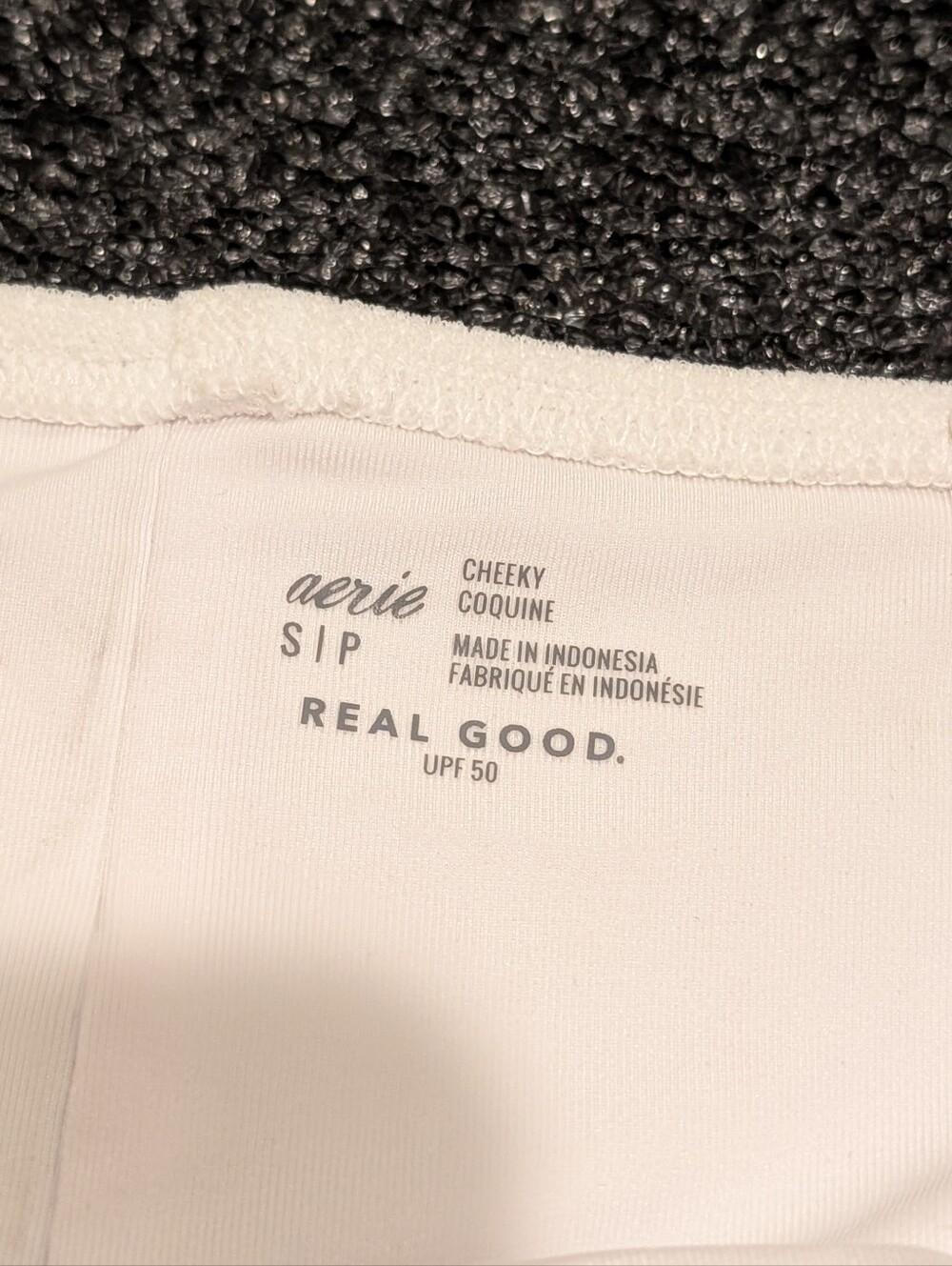 aerie White Shorts Cheeky Bikini Bottoms Size Small - Picture 3 of 6